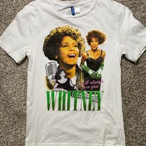 Whitney Huston graphic t-shirt